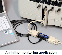 An inline monitoring application